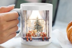 Christmas Window Sublimation Clipart, Christmas Window Product Image 5