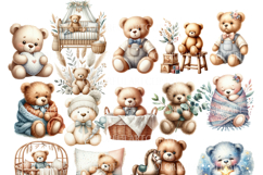 Little Teddy Bear Clipart Product Image 5