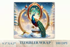 Christmas Sublimation Design Tumbler, Skinny Tumbler Wrap Product Image 2