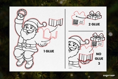 Christmas Santa Tracker Ornament SVG | Glowforge | Laser Cut Product Image 4