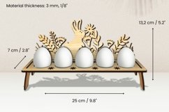 Bunny Easter Eggs Holder Laser Cut | Glowforge | SVG Product Image 2