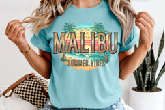Malibu California PNG, Vintage Surf Summer Vibes Sublimation Product Image 5