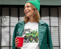 Boy St Patrick's Day PNG | Lucky Shamrock Monster Truck PNG Product Image 2