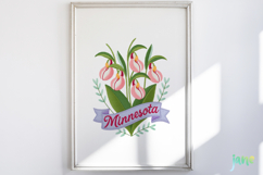 USA State Flowers Embroidery Clipart Product Image 5