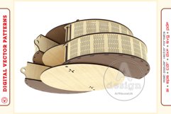 Box Organizer v32 - laser cut file - Glowforge ready SVG Product Image 5