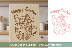 Happy Easter SVG - Laser Cut Design Product Image 2