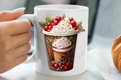 Christmas Drink Clipart Sublimation, Christmas PNG Product Image 5