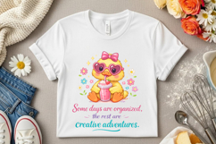 Cute Duck Creative Adventures Fun Positive Quote Product Image 7