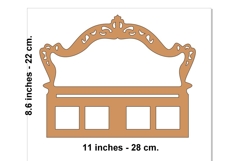 Miniature dollhouse headboard for bed digital download file Product Image 5