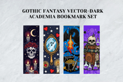 Gothic Fantasy Vector Dark Academia Bookmark Set Product Image 5