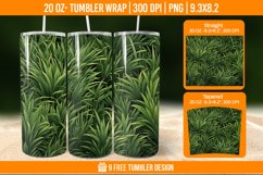Grass Tumbler Wrap Designs, Sublimation Wrap Product Image 1