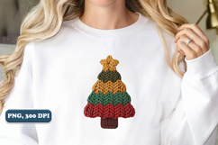 Crochet Yarn Christmas Tree PNG, Christmas tree PNG Product Image 5