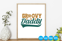 Groovy Daddy Father's day retro SVG Design Product Image 5