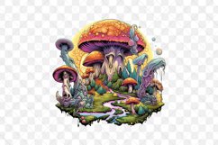 Magical Mushroom Cannabis Sublimation Clipart Product Image 2