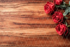 Red Roses Background PNG, Wooden Background Designs Product Image 5