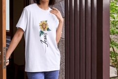 Sunflower Christian Sublimation Bundle - 7 PNG Product Image 5