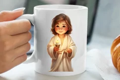 Christmas Baby Jesus Watercolor Clipart, Christmas Baby Jesu Product Image 5