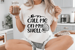 Call Me on My Shell SVG Design, Summer &amp; Beach SVG Design Product Image 5