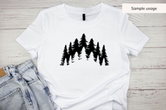 Forest Trees Silhouette SVG Product Image 5