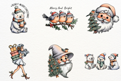 Cute Winter Christmas Clipart Bundle | Cute Christmas PNG Product Image 5