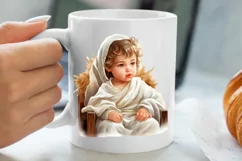 Christmas Baby Jesus Watercolor Clipart, Christmas Baby Jesu Product Image 5