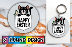 Radiant Circle Ornaments Design PNG, Easter Animals Product Image 1