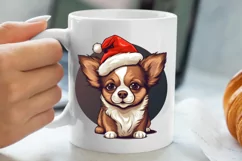Christmas Dogs Sublimation Clipart, Christmas Dog Clipart Product Image 5