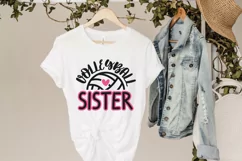 Volleyball sister svg, SVG files for cricut, laser cut files Product Image 4