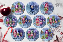 Christmas Gnome | Car coaster &amp; key chain Christmas designs Product Image 5