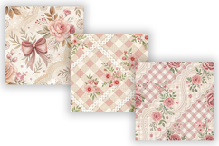 Lace Toile Digital Paper Pack, Elegant Vintage Lace &amp; Floral Product Image 5
