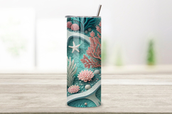 3D Zero-Waste Ocean Seamless Tumbler Wrap - Recycled Plastic Product Image 2