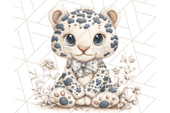 Blue Floral Stuffed Animal Clipart PNG, Cute Stuffed Animals Product Image 5