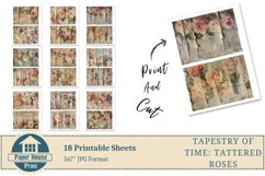 Tapestery of Time Tattered Floral Printable Vintage Paper Product Image 5