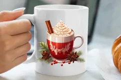Christmas Drink Clipart Sublimation, Christmas PNG Product Image 5