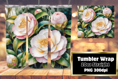 Custom 20oz Tumbler Design , Flowers Product Image 1