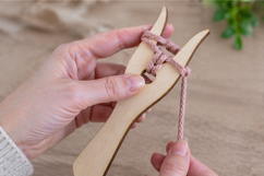 Lucet weaving tool digital laser cut file. Cord making tool Product Image 5