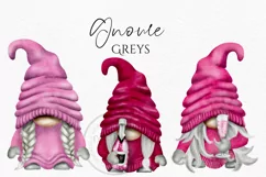 Pink Champagne Best Friends Gnomes | Gnome Clipart Product Image 4