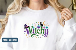 Whimsical Witchy Clipart PNG Design, Halloween PNG Product Image 5