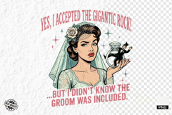 Vintage Funny Bride Sublimation PNG Product Image 1