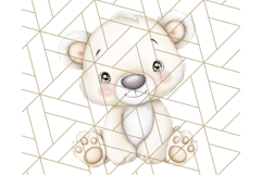 Cute Arctic Animal Clipart PNG, Cute Winter Animals Png Product Image 5
