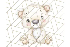 Cute Arctic Animal Clipart PNG, Cute Winter Animals Png Product Image 5