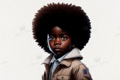 4Th July Black Little Boy Clipart, American Little Boy. Product Image 5