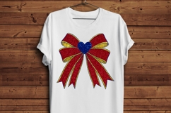 Glitter Heart Bow Clipart Bundle | 10 Valentine Ribbon Bows Product Image 5