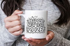 2026 Happy New Year svg Bundle, happy new year png Product Image 5