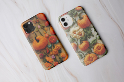 12 Fall Pumpkin Embroidery Digital Paper Product Image 5