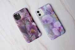 12 Purple Floral Digital Paper Product Image 5