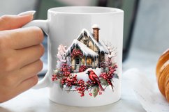 Christmas Houses Clipart Sublimation Product Image 5