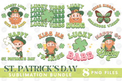 Happy St Patrick&#039;s Day PNG DTF Irish Lucky Beer Bundle Set Product Image 1