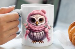 Cute Pink Christmas Animals Clipart Sublimation Product Image 5