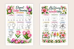 Modern Flower Drawing Guide Product Image 5